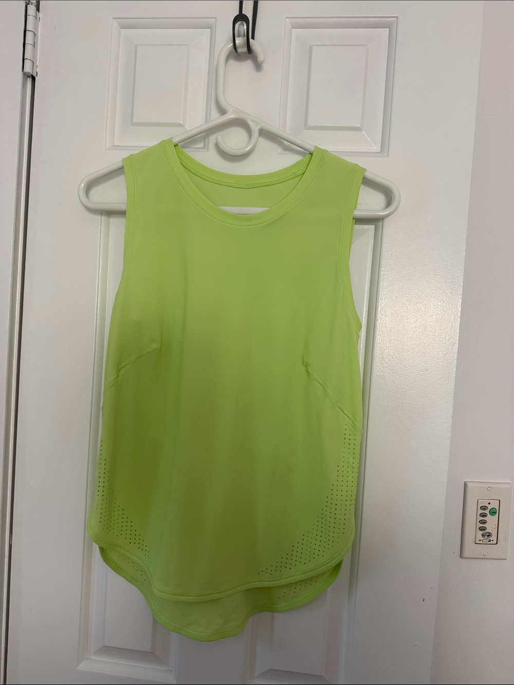 lululemon athletica Neon Lime Sleeveless Performance Tank